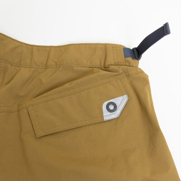 ✨ MEC Crinkum Plus Shorts Padded Mustard Brown Mountain Biking Size 36 - Picture 12 of 16